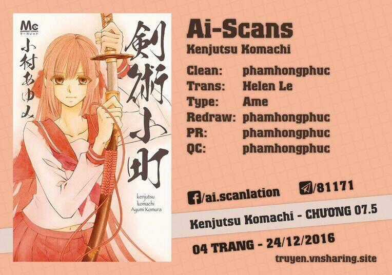 Kenjutsu Komachi - Chapter 7.5 - Trang 1