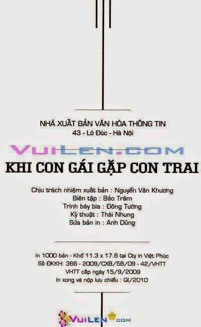 Khi Con Gái Gặp Con Trai - Chapter 3 - Trang 3