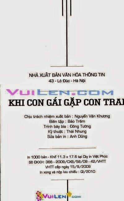 Khi Con Gái Gặp Con Trai - Chapter 4 - Trang 3