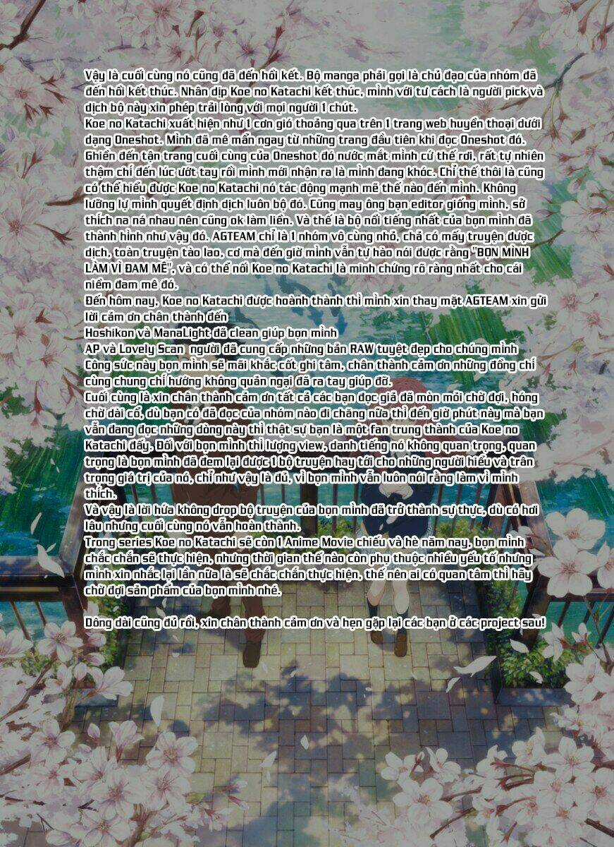 Koe No Katachi - Chapter 62 - Trang 2