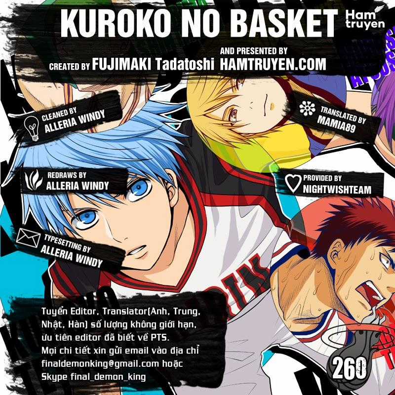 Kuroko No Basuke - Chapter 260 - Trang 2
