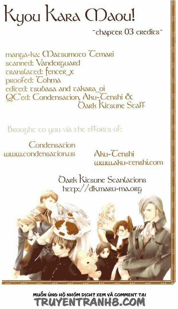 Kyou Kara Maoh! - Chapter 3 - Trang 1