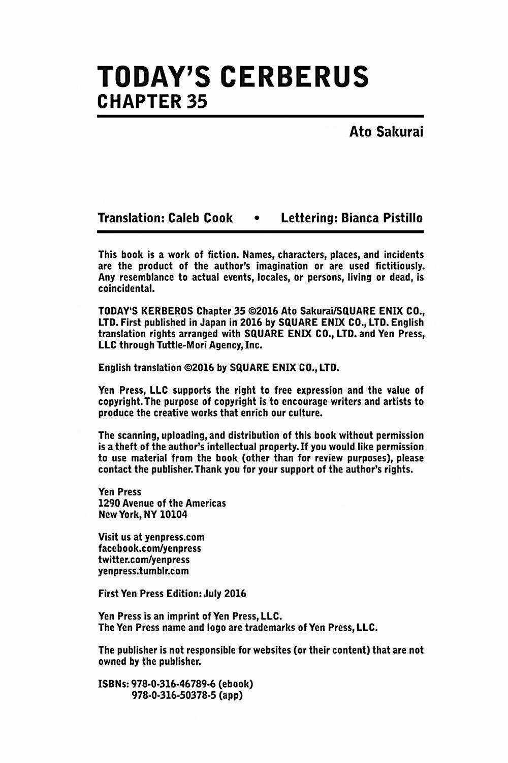 Kyou No Cerberus - Chapter 35 - Trang 39