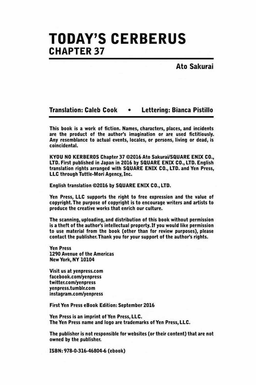 Kyou No Cerberus - Chapter 37 - Trang 34