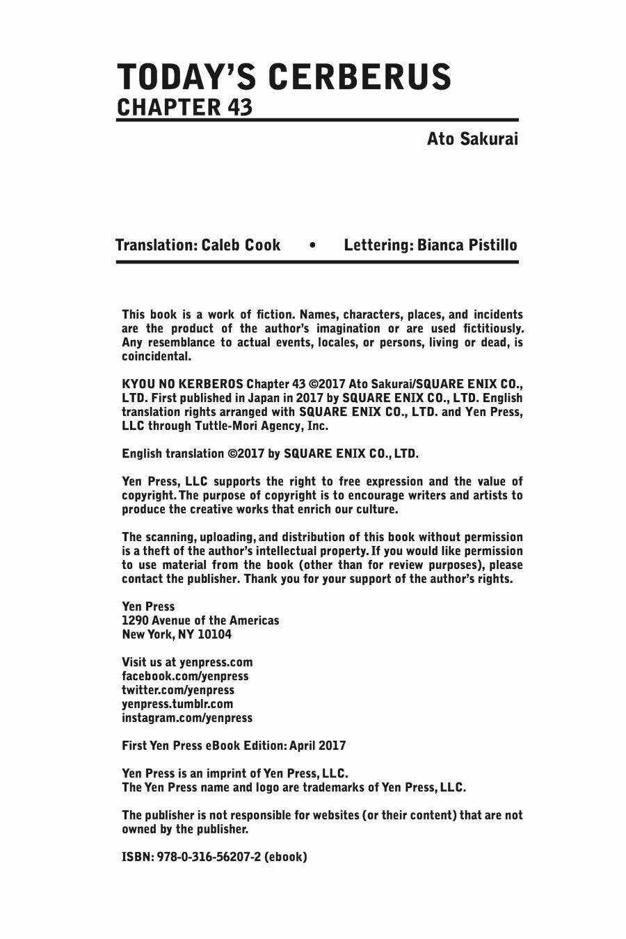 Kyou No Cerberus - Chapter 43 - Trang 36
