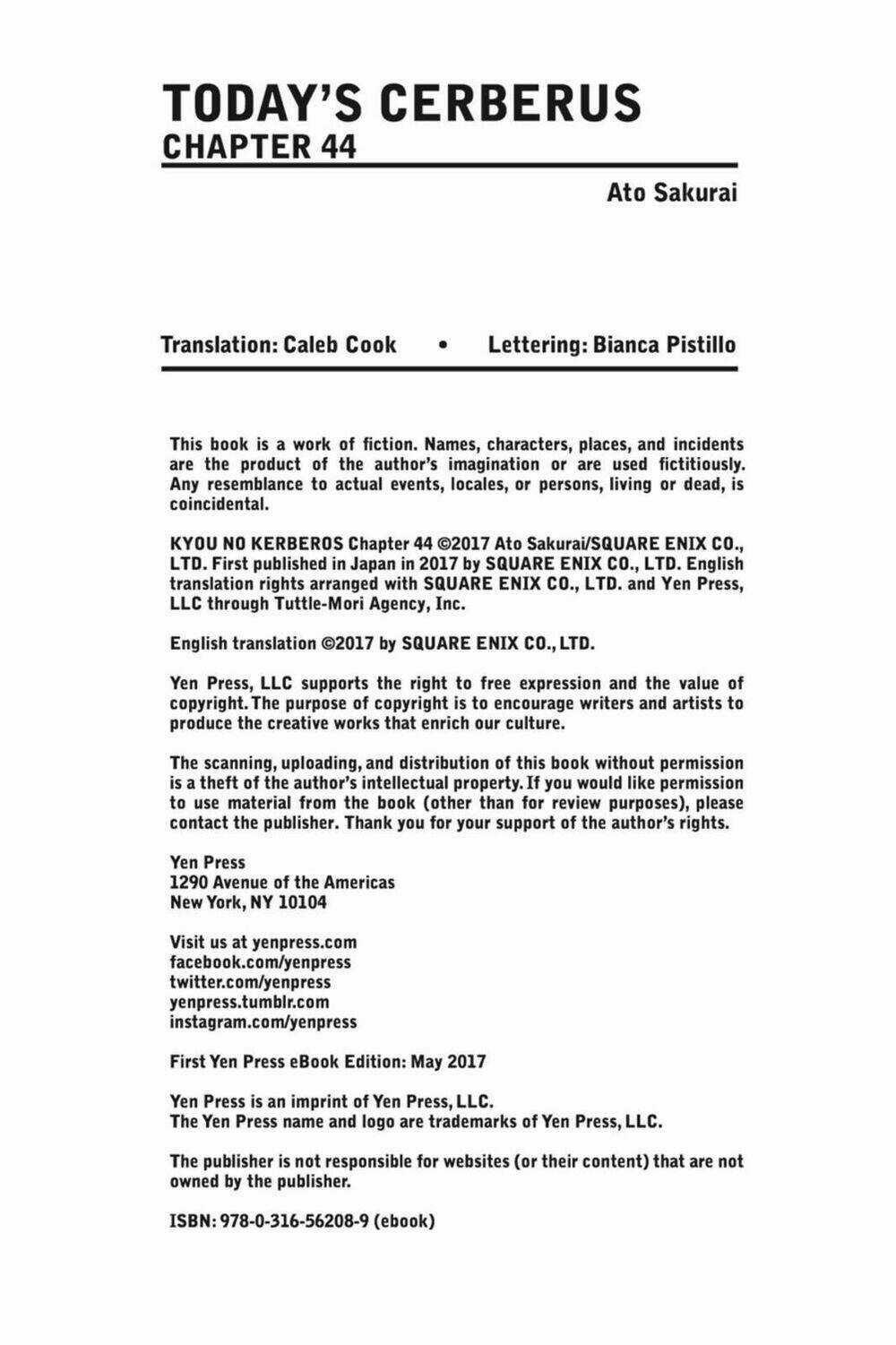 Kyou No Cerberus - Chapter 44 - Trang 43