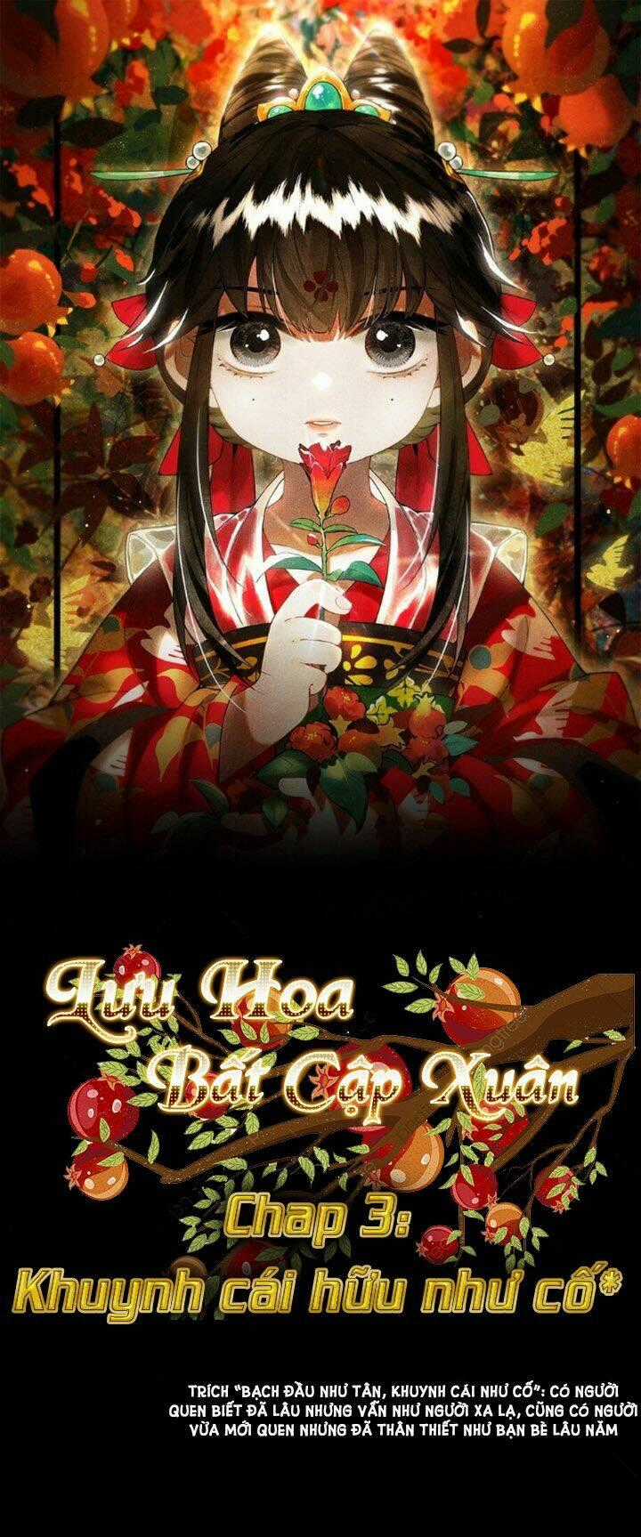 Lưu Hoa Bất Cập Xuân - Chapter 3 - Trang 1