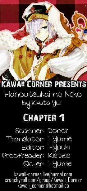 Mahoutsukai No Neko - Chapter 1 - Trang 1