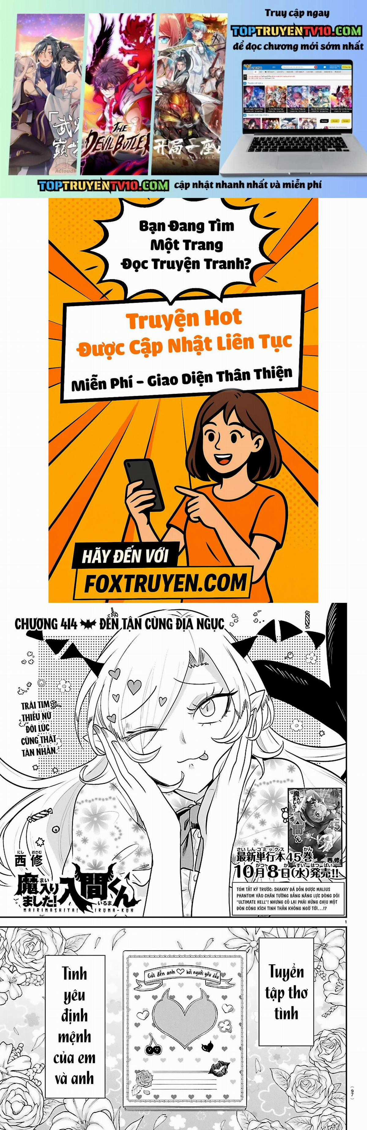 Mairimashita! Iruma-Kun - Chapter 414 - Trang 1