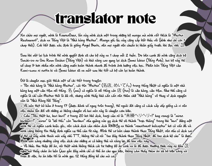 Meiten Restaurant - Chapter 1 - Trang 51