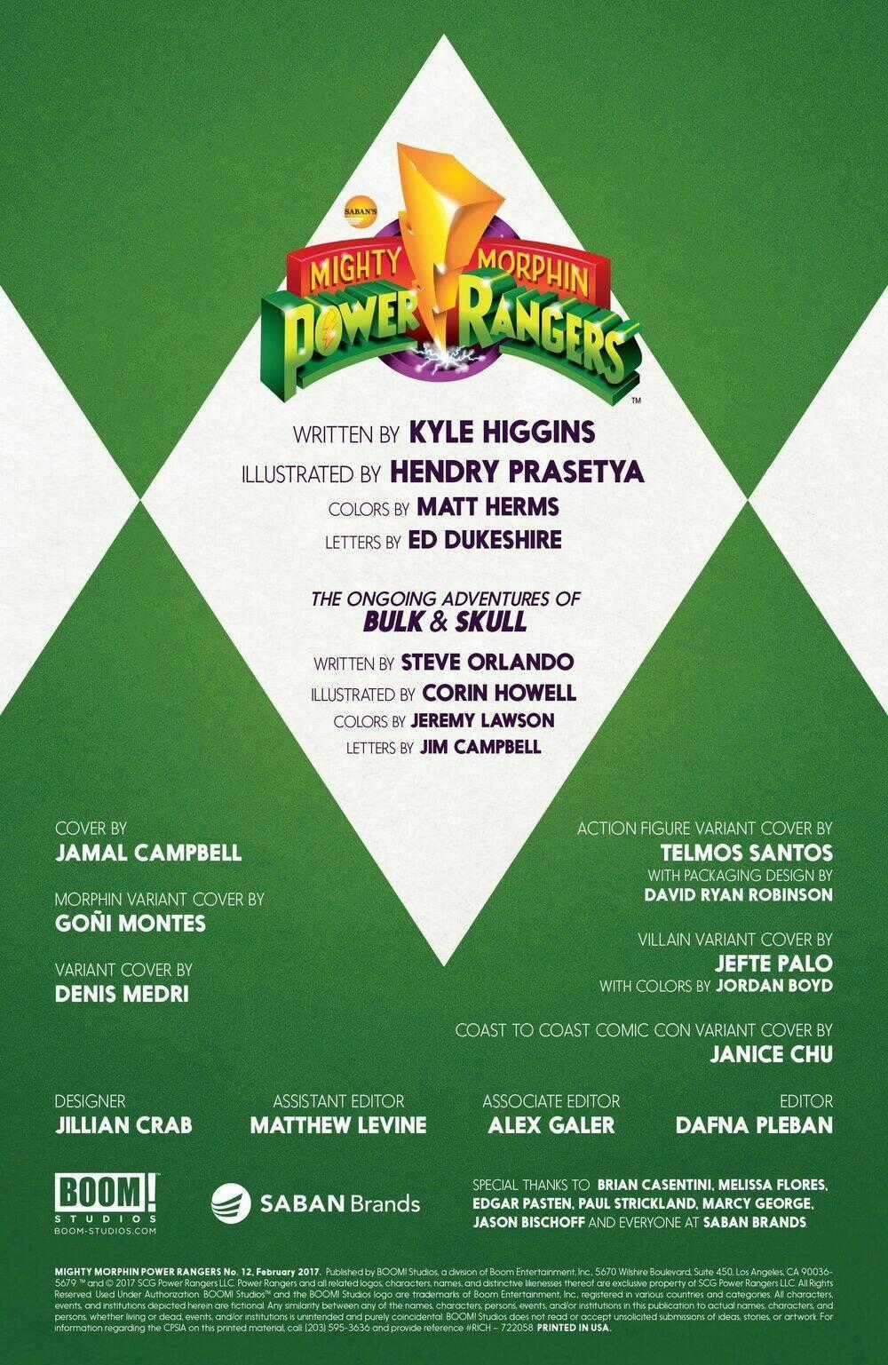 Mighty Morphin Power Rangers - Chapter 12 - Trang 2