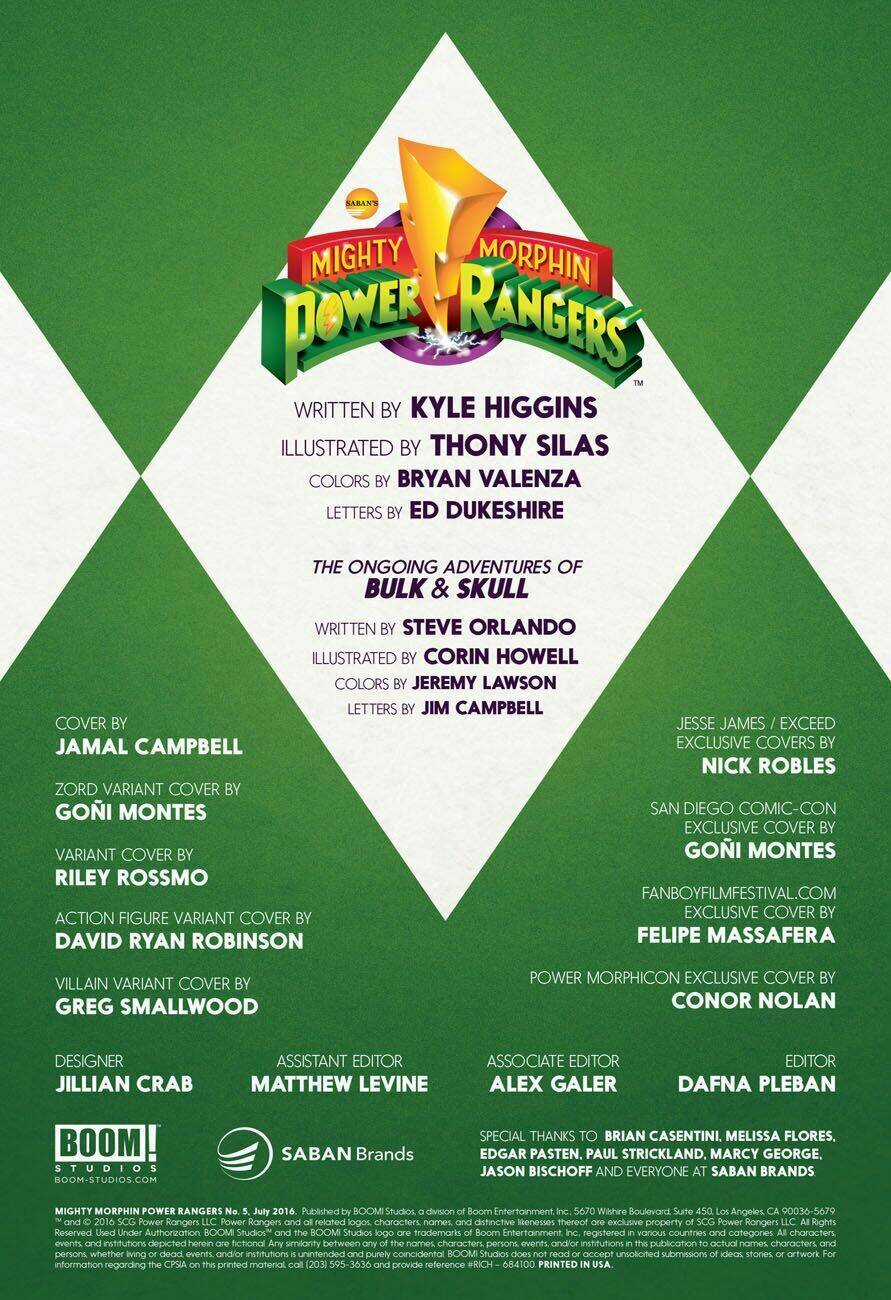 Mighty Morphin Power Rangers - Chapter 5 - Trang 2