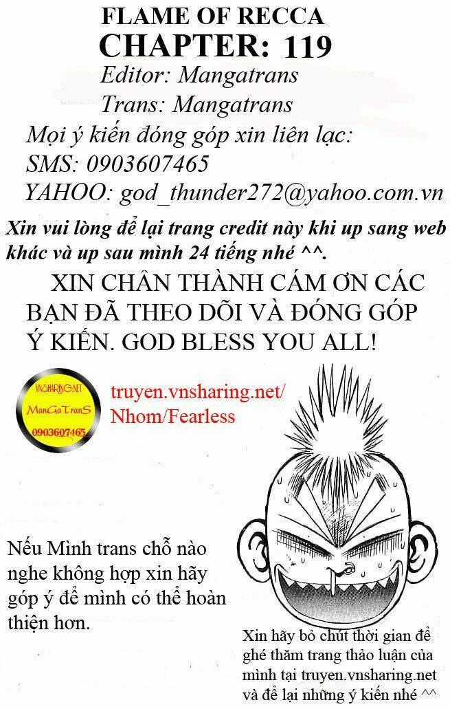 Ngọn Lửa Recca - Chapter 119 - Trang 1
