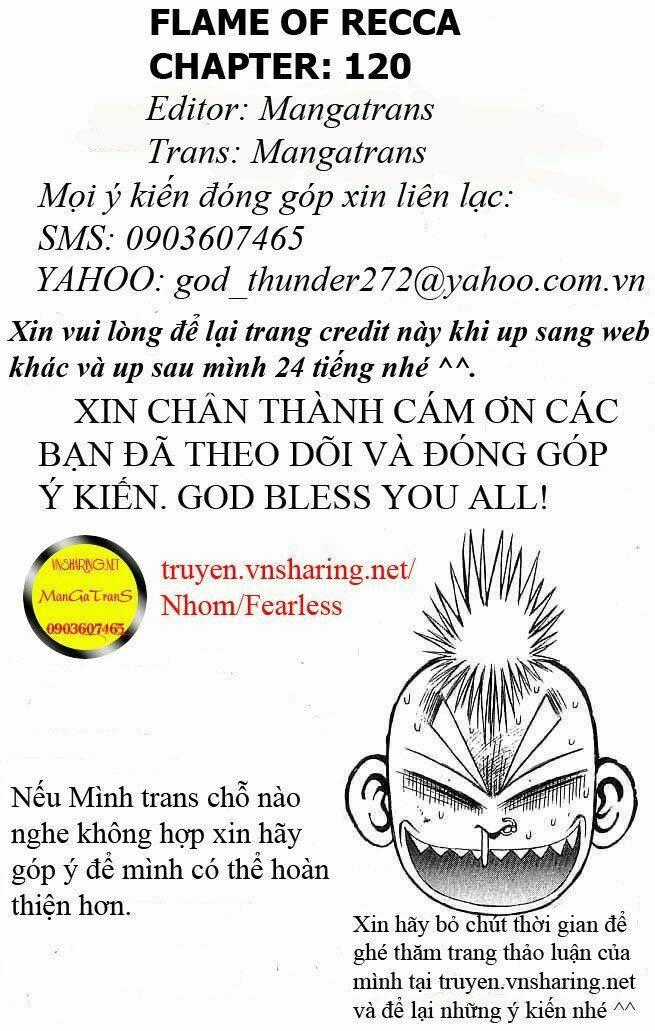 Ngọn Lửa Recca - Chapter 120 - Trang 1