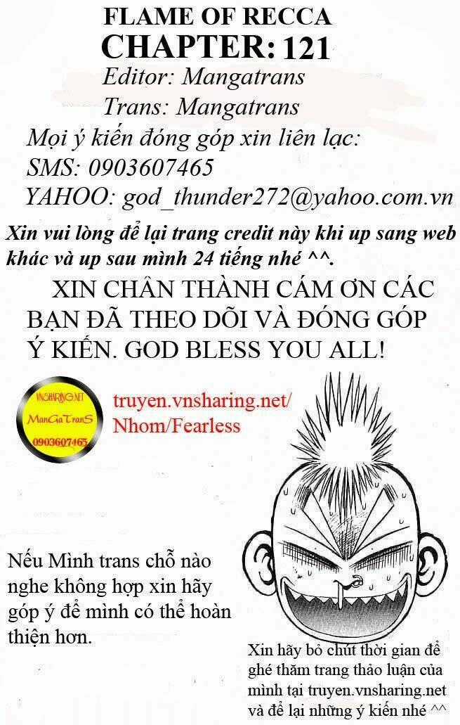 Ngọn Lửa Recca - Chapter 121 - Trang 1