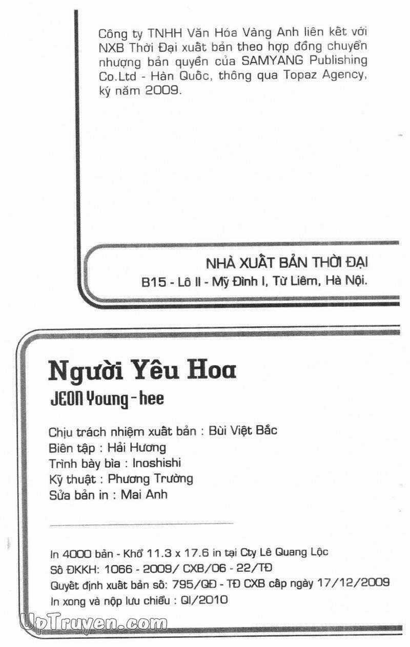 Người Yêu Hoa - Chapter 1 - Trang 2