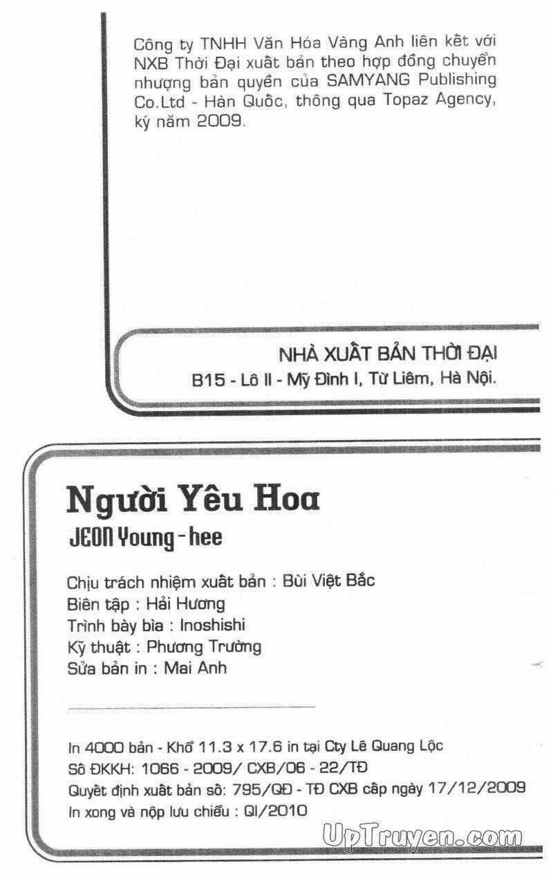Người Yêu Hoa - Chapter 2 - Trang 2