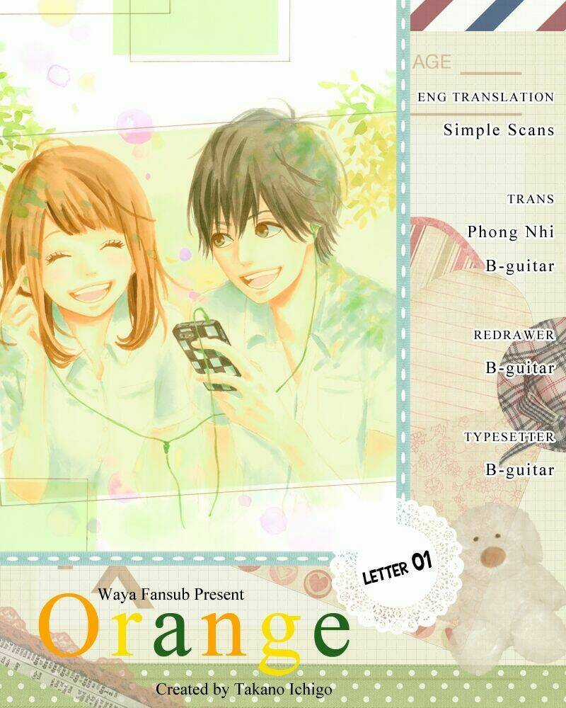 Orange - Chapter 1 - Trang 1