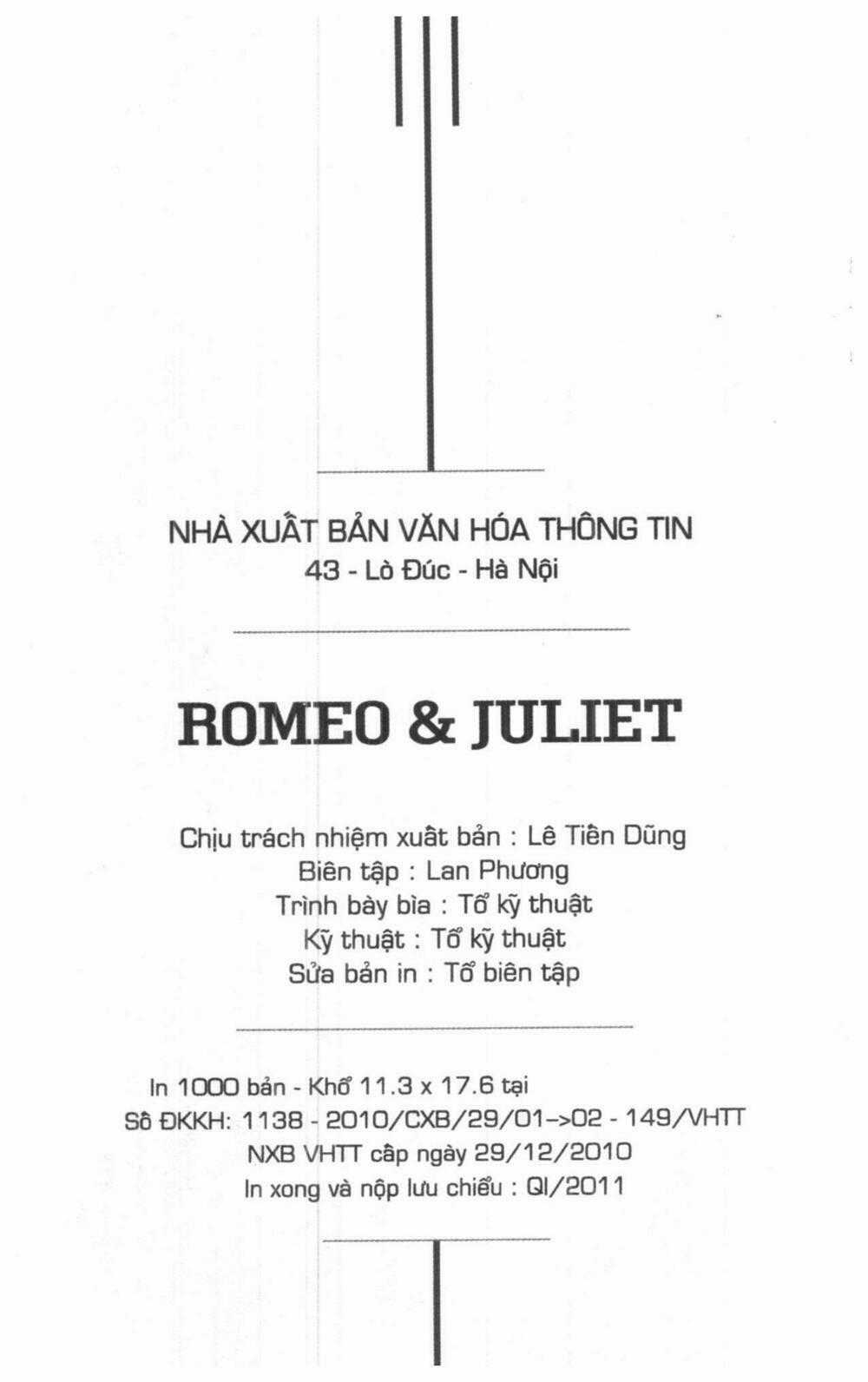 Romeo x Juliet - Chapter 2 - Trang 2
