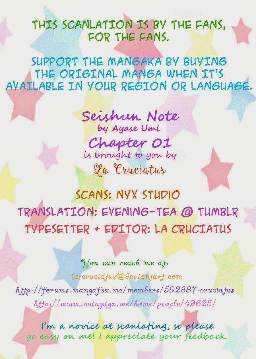 Seishun Note - Chapter 1 - Trang 1