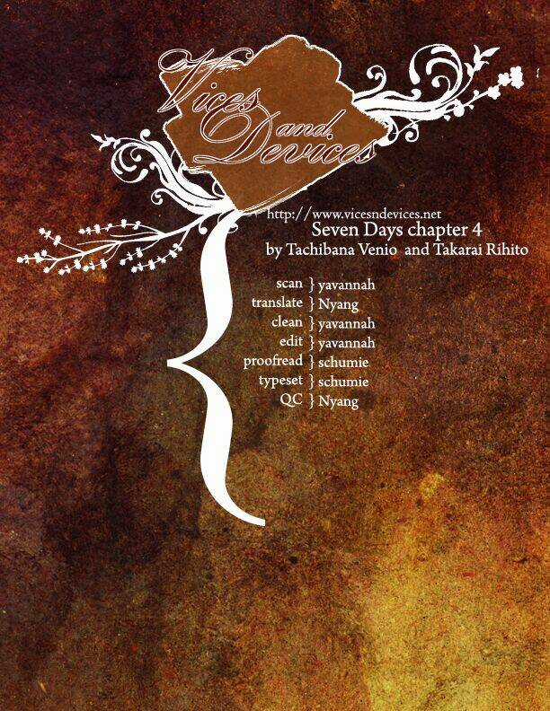 Seven Days - Chapter 4 - Trang 1