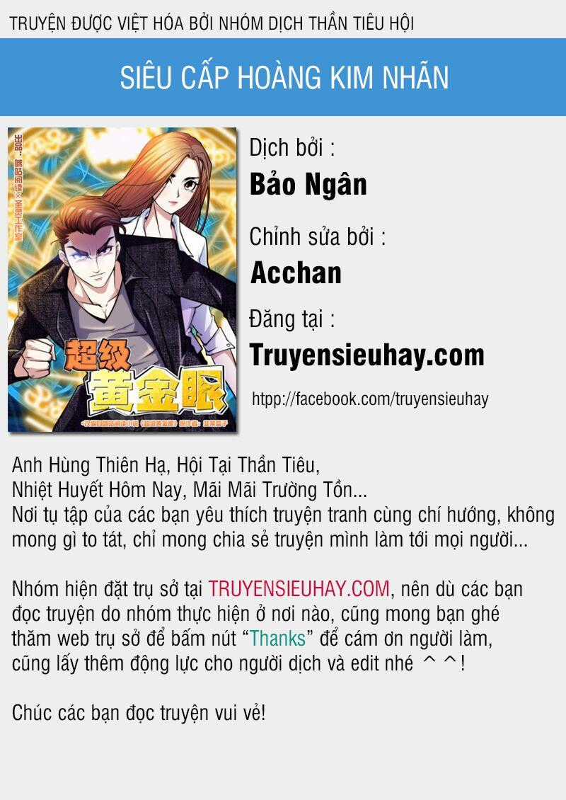 Siêu Cấp Hoàng Kim Nhãn - Chapter 8 - Trang 1