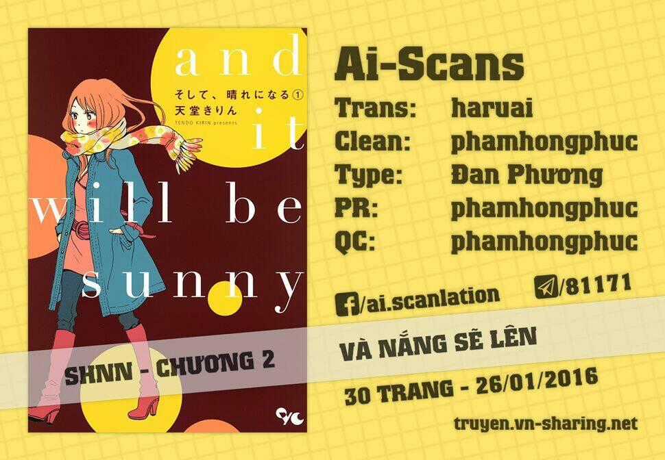 Soshite, Hare ni Naru - Chapter 2 - Trang 1