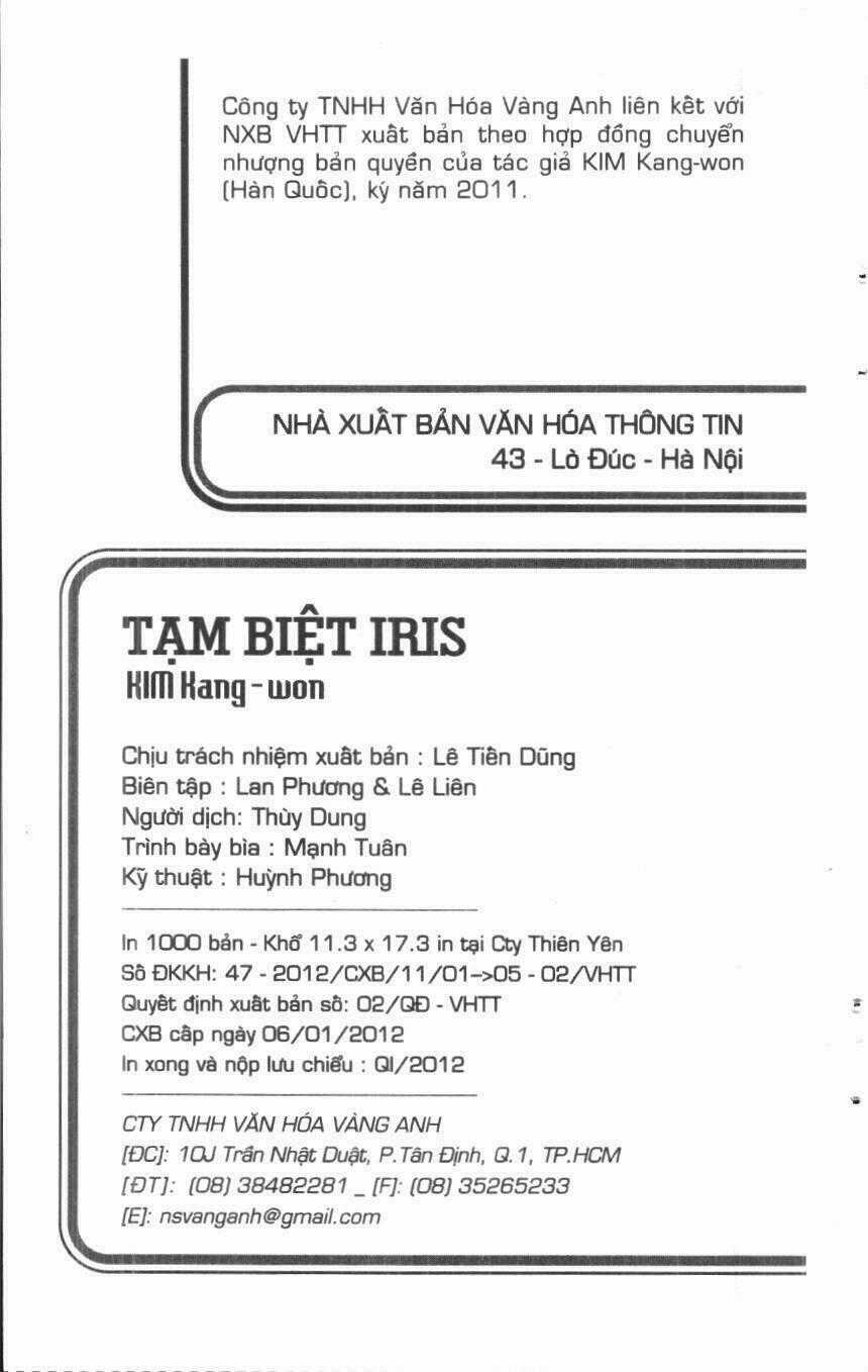 Tạm Biệt Iris - Chapter 9 - Trang 2