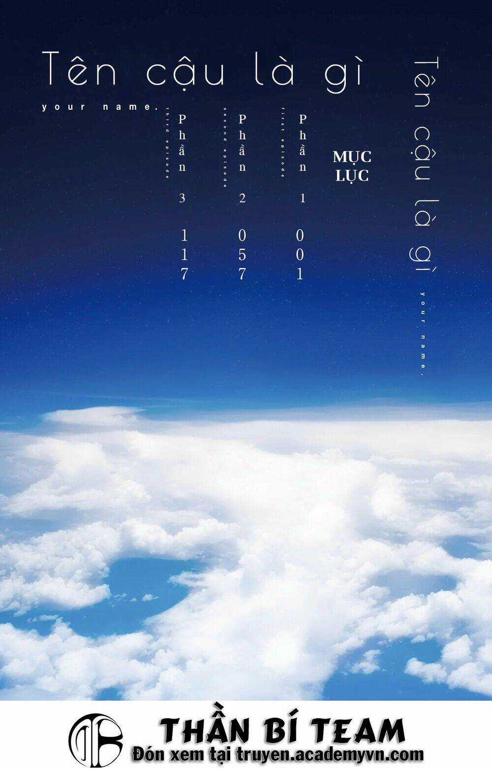 Tên Cậu Là Gì? - Chapter 1 - Trang 4