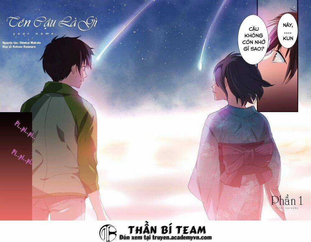 Tên Cậu Là Gì? - Chapter 1 - Trang 6