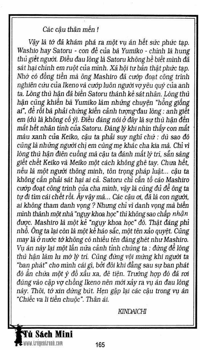 Thám Tử Kindaichi - Chapter 168 - Trang 38