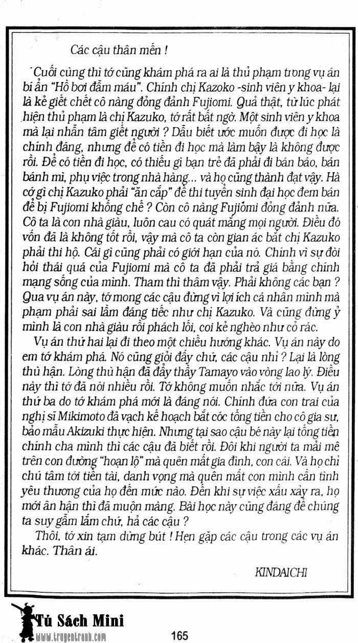 Thám Tử Kindaichi - Chapter 172 - Trang 38