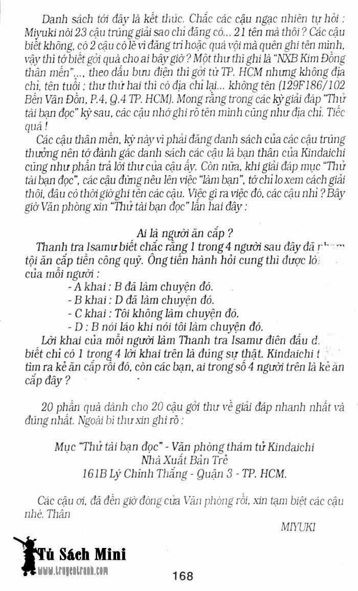 Thám Tử Kindaichi - Chapter 44.2 - Trang 20