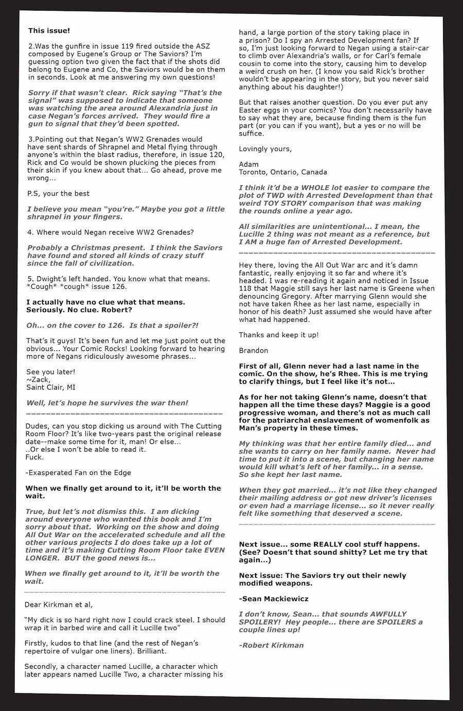 The Walking Dead - Chapter 122.5 - Trang 14