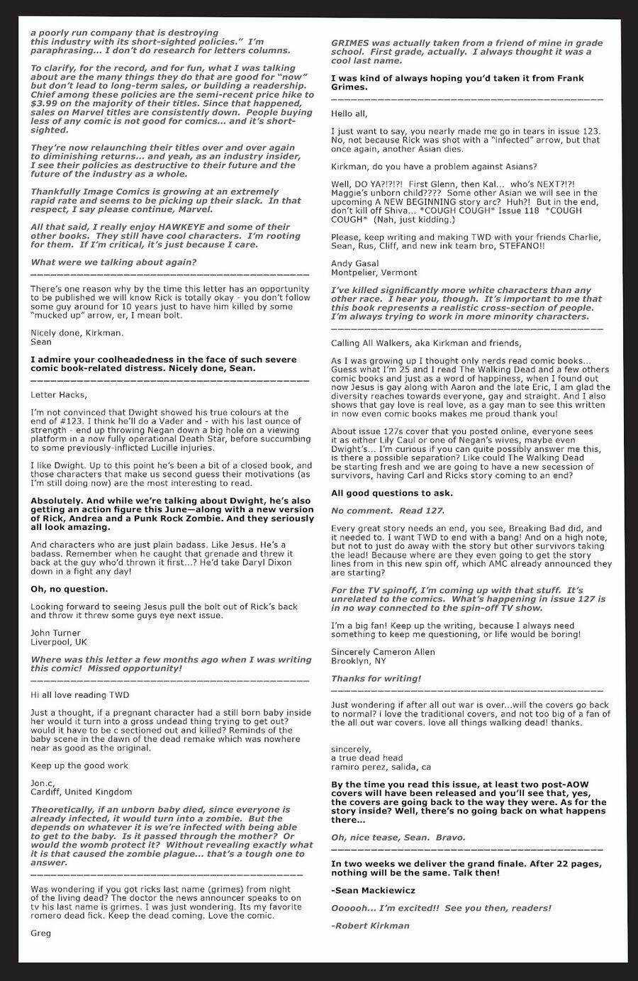 The Walking Dead - Chapter 125.5 - Trang 13