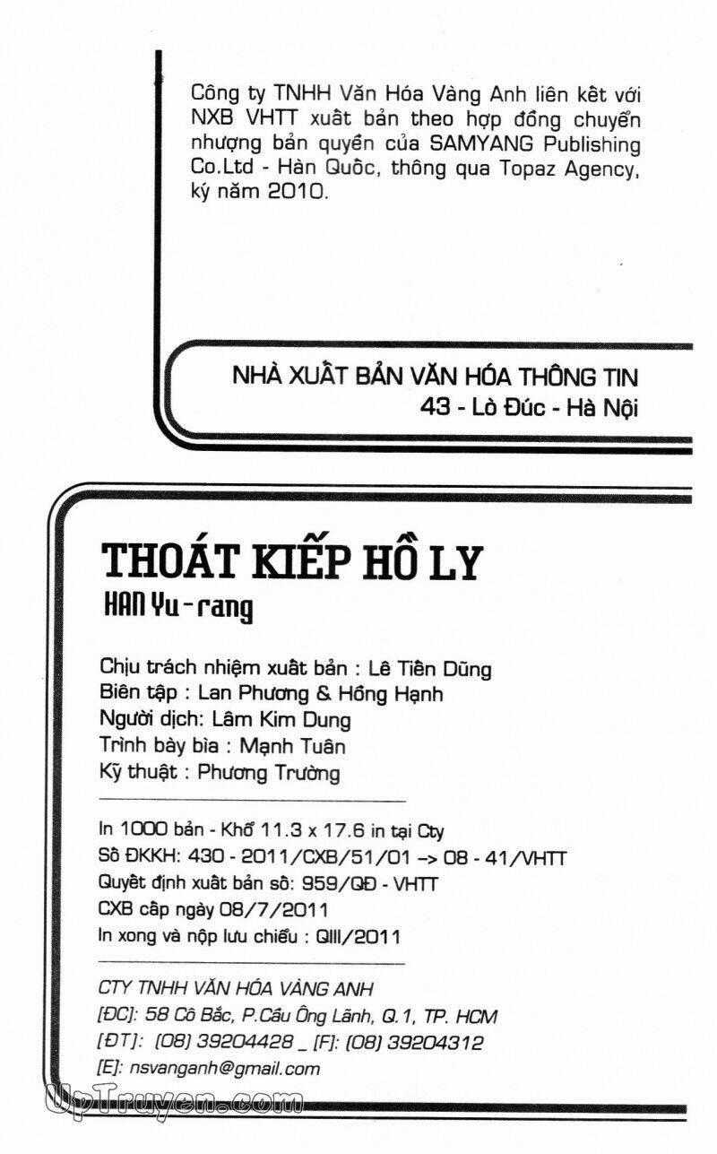 Thoát Kiếp Hồ Ly - Chapter 22 - Trang 2
