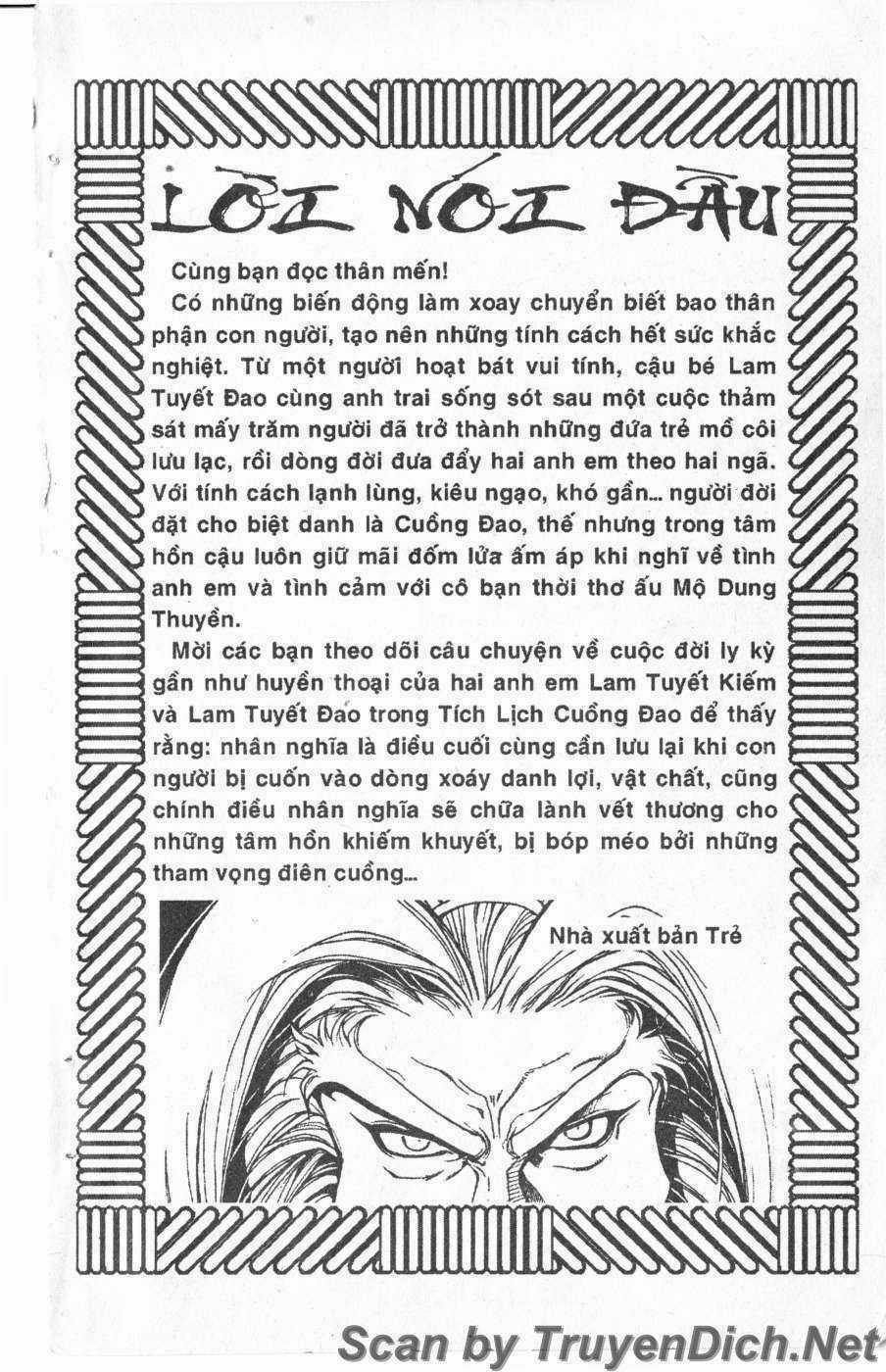 Tích Lịch Cuồng Đao - Chapter 1 - Trang 3