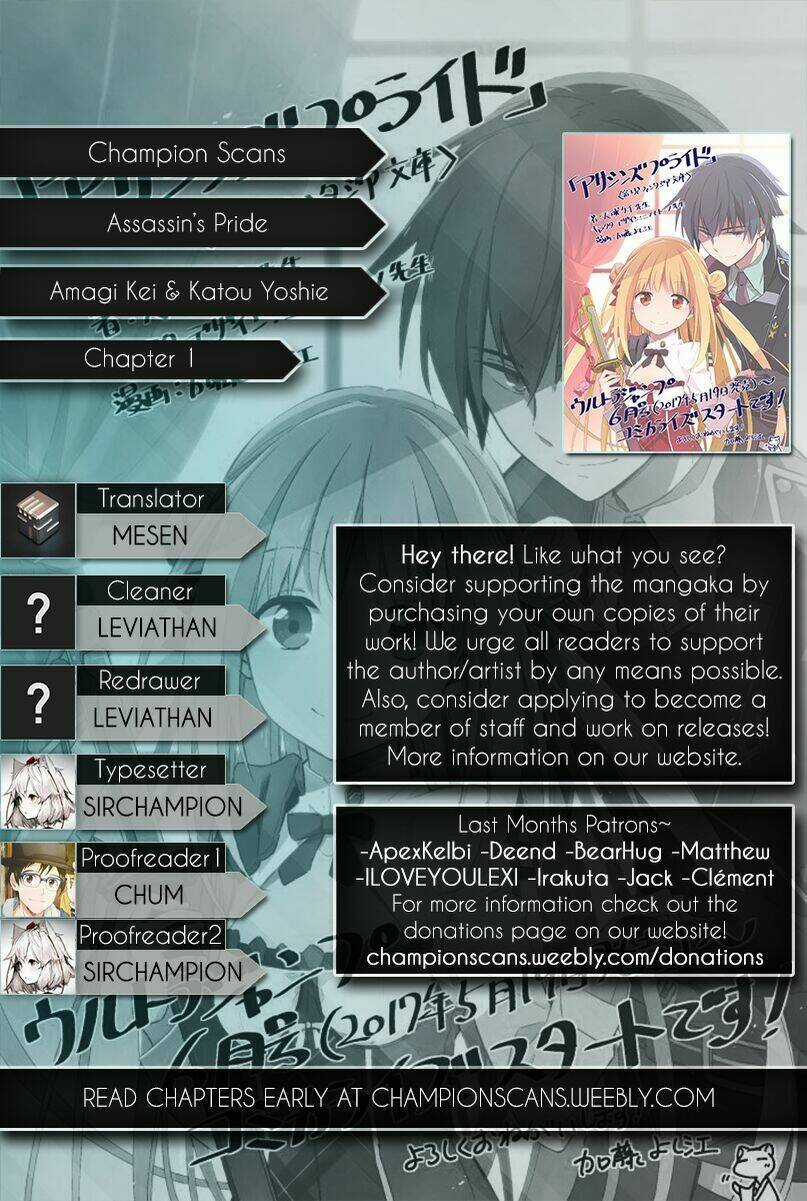 Tiểu Thư Bị Ám Sát! - Chapter 1 - Trang 1