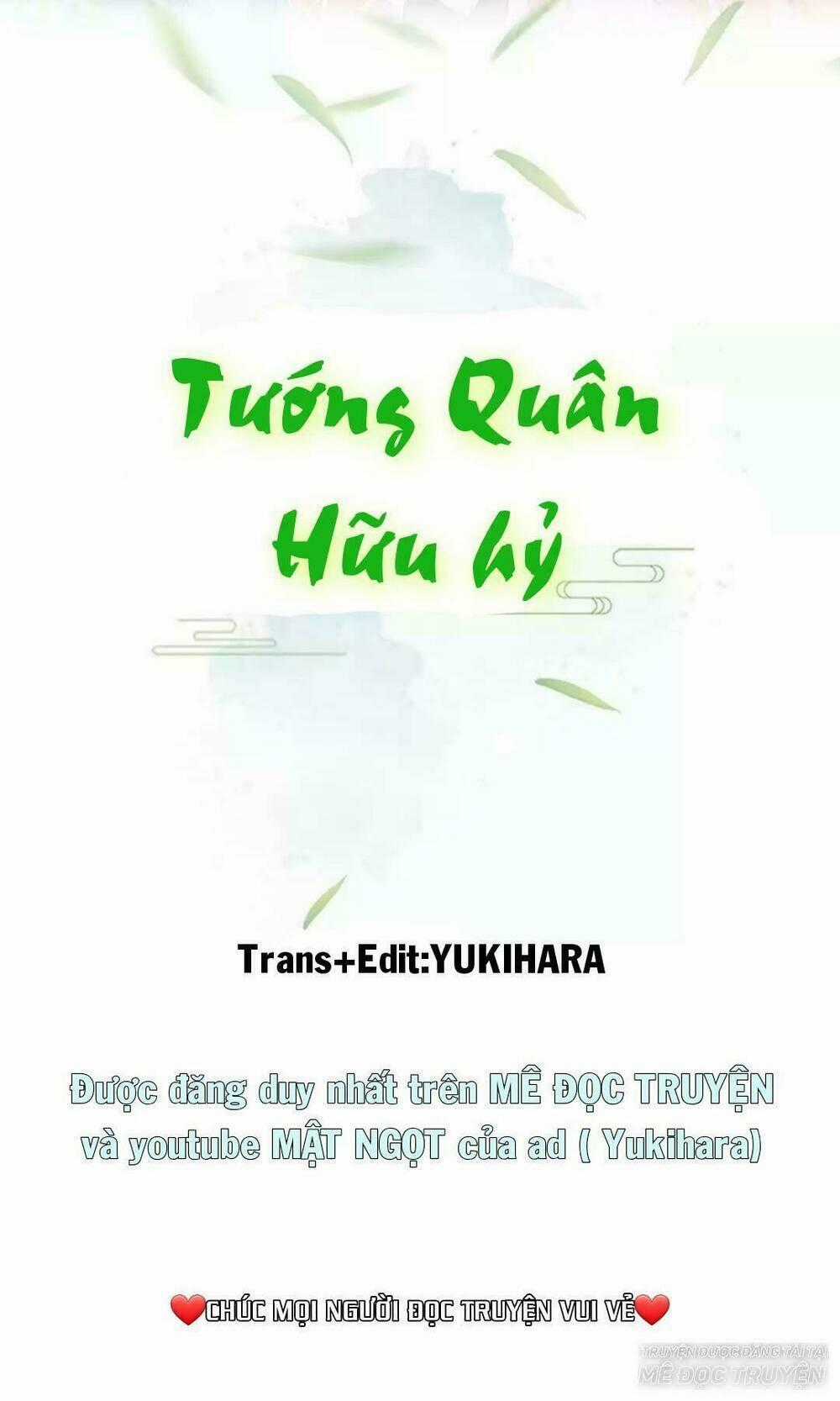Tướng Quân Hữu Hỷ - Chapter 30 - Trang 1