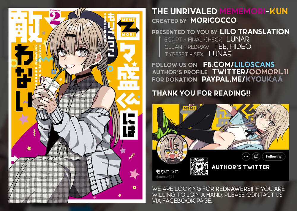 Unparalleled Mememori-Kun - Chapter 9 - Trang 1