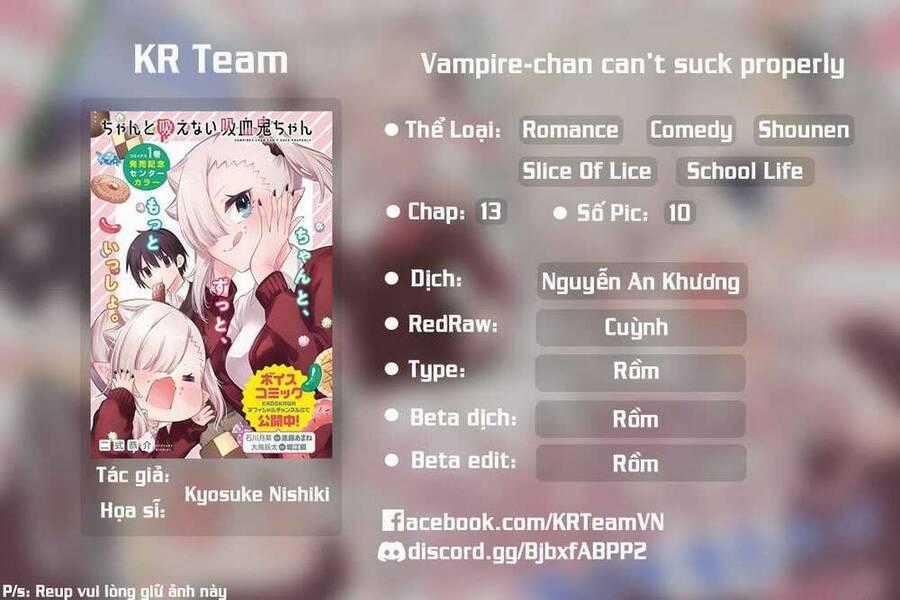 Vampire-Chan Can't Suck Properly - Chương 13 - Trang 1