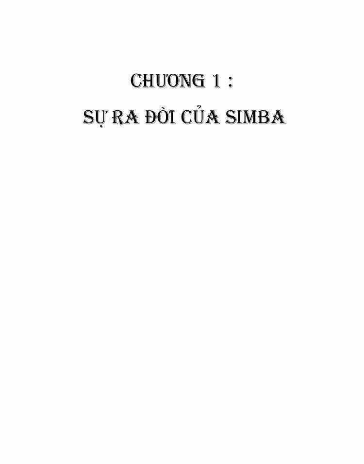 Vua Sư Tử - Chapter 1 - Trang 1