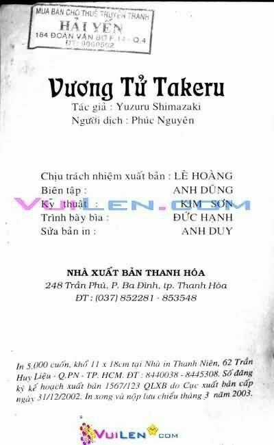 Vương Tử Takeru - Chapter 3 - Trang 168