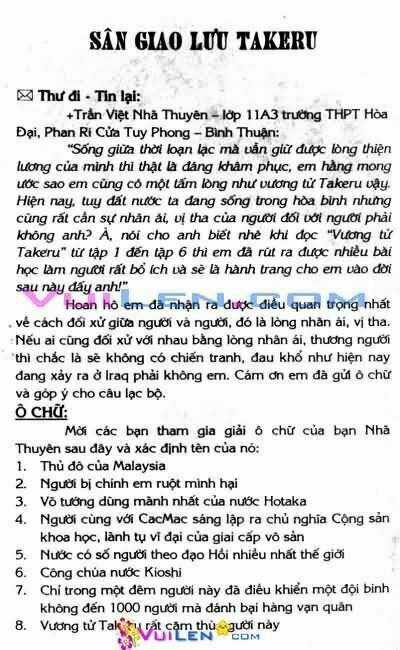 Vương Tử Takeru - Chapter 9 - Trang 162