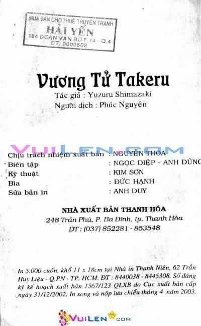 Vương Tử Takeru - Chapter 9 - Trang 166