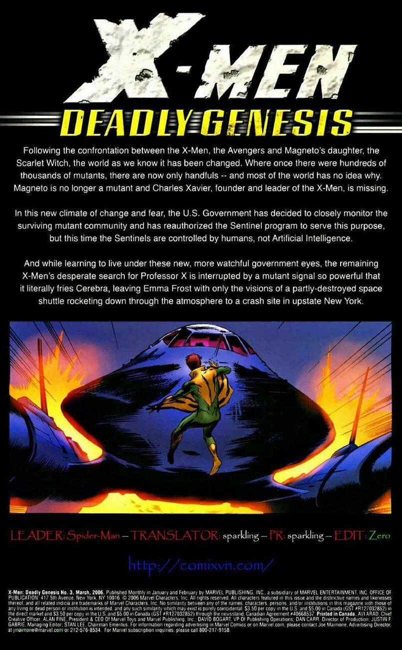 X-Men Deadly Genesis - Chapter 3 - Trang 2