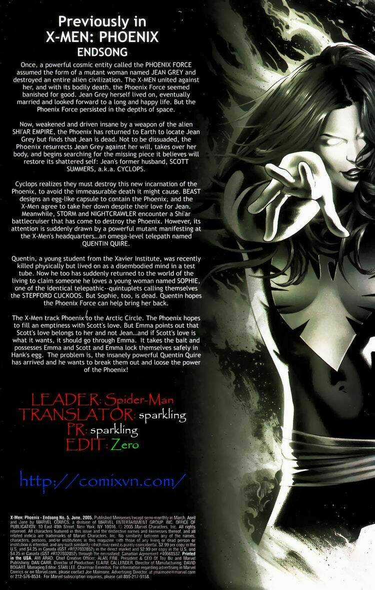 X-Men Phoenix Endsong - Chapter 5 - Trang 2