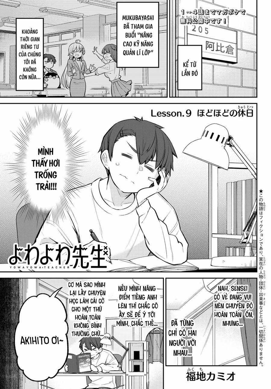 Yowayowa-Sensei - Chapter 9 - Trang 1