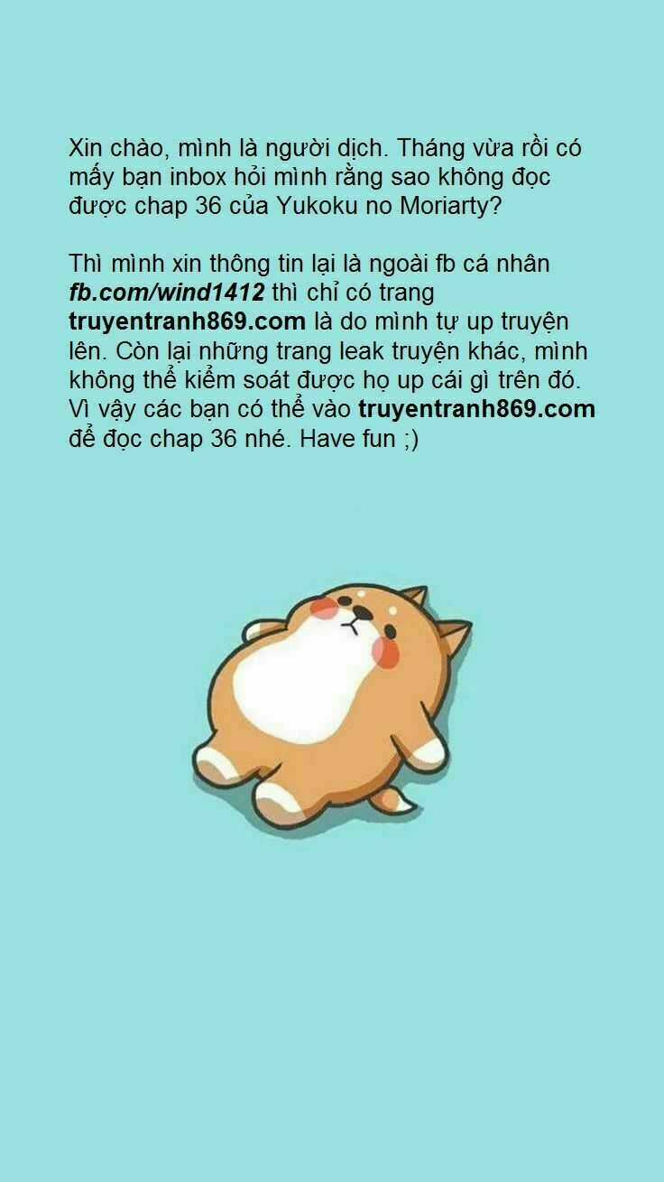 Yuukoku no Moriarty - Chapter 37 - Trang 1
